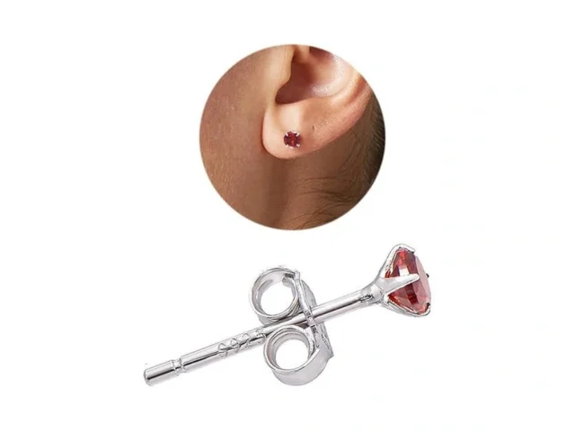 3 Mm Cubic Zirconia Small Diamond Studs Earrings… Coupon