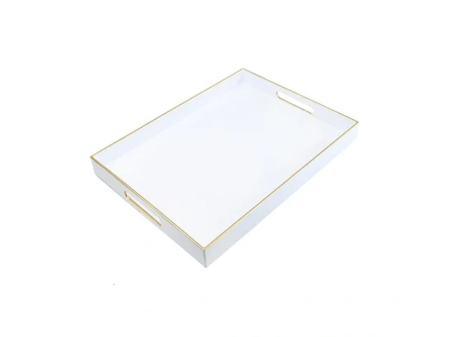 Spsyrine White Plastic Serving Tray For Ottoman… Code