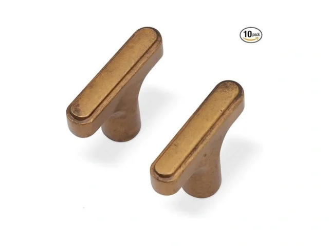 Komotia 10 Pack Cabinet Knobs Antique Brass Kitchen…