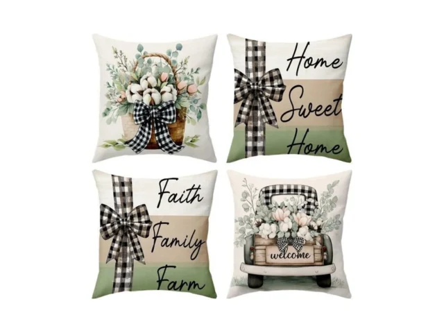 Bboldin Rustic Country Throw Pillow Covers 18×18… Code