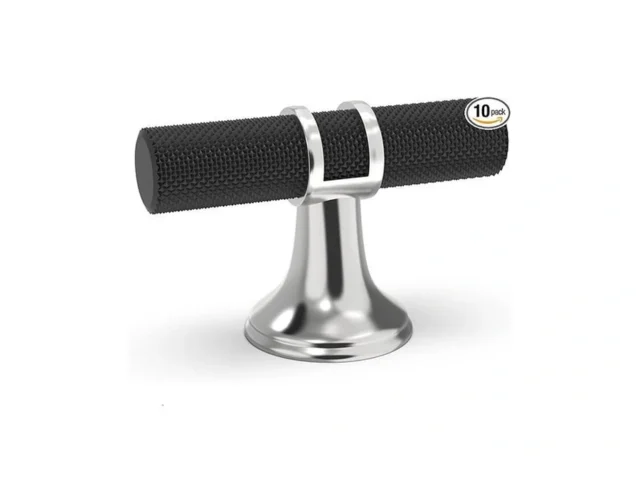 Komotia 10 Pack Cabinet Knurled Knobs Matte Black… Coupon