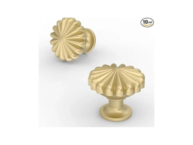 Asidrama 10 Pack Brushed Gold Kitchen Cabinet Knobs…