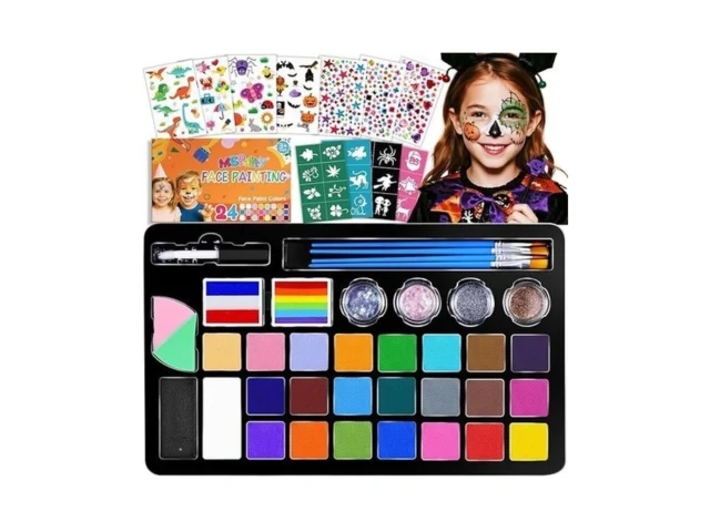 Face Painting Kit For Kids With 24colors Rainbow… Code