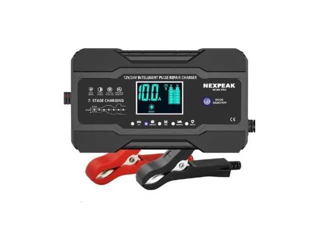 Nexpeak 10-amp Car Battery Charger 12v And 24v… Code