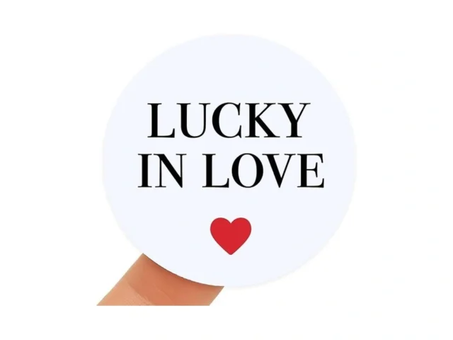 Dsimneax Lucky In Love Wedding Stickers Strong… Code