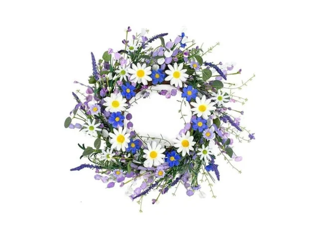 18 Inches Spring Wreath For Front Door Country… Coupon