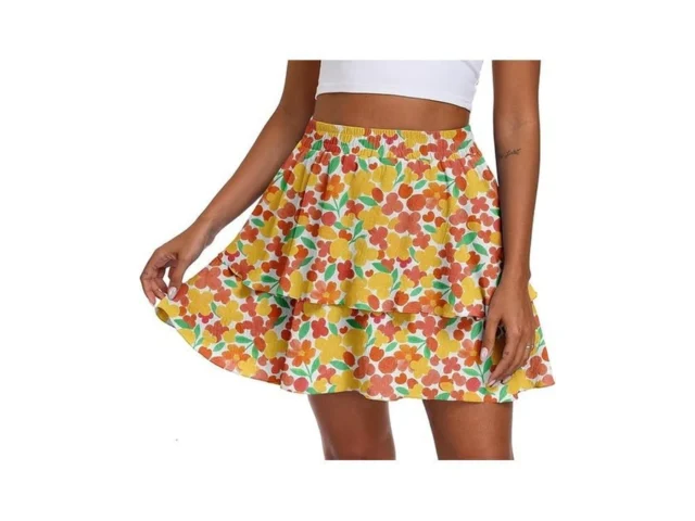 Lepunuo Flowy Skorts For Women Ruffle Shorts Tiered… Code
