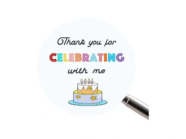 Thanks For Celebrating With Me Stickers Birthday… Code