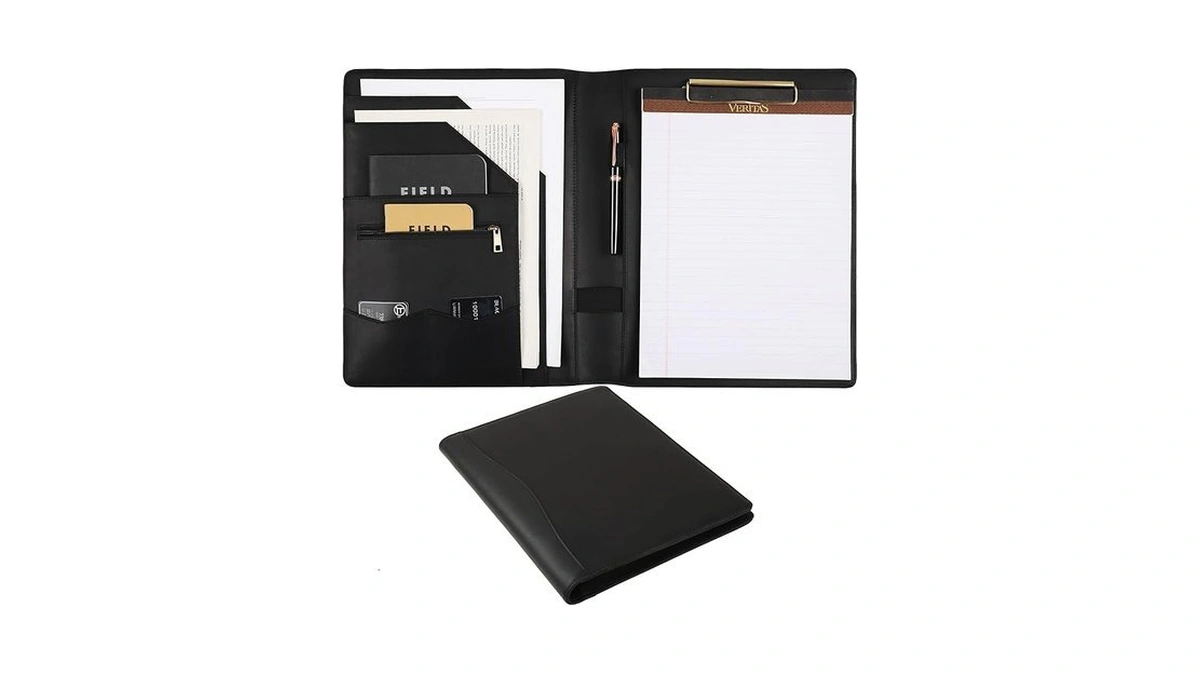 Amazon coupon: Gzrhkj Genuine Leather Portfolio Folder