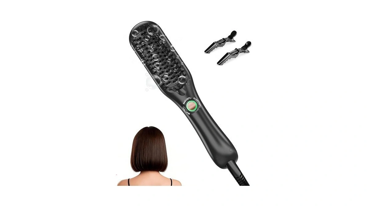 Amazon code: Landot Mini Hair Straightener Brush - Io