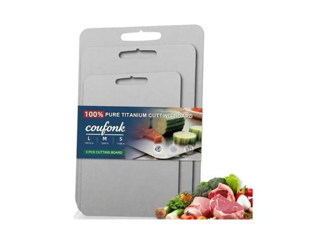 Coufonk Titanium Cutting Board Set Of 3 Kitchen… Code