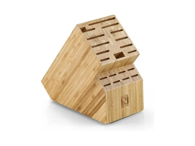 Cook N Home Bamboo Knife Storage Block Without… Coupon