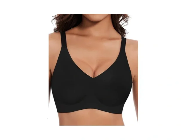 Womens Seamless Bras No Underwire Push Up V Neck… Code