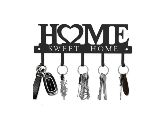 Key Holder Hooks Organizer Hanger Rack Wall Mounted… Code