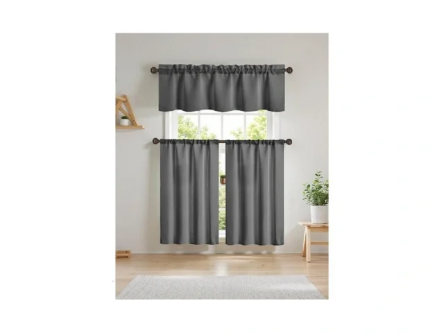 Easy Home 3 Piece Solid Color Blackout Window… Code