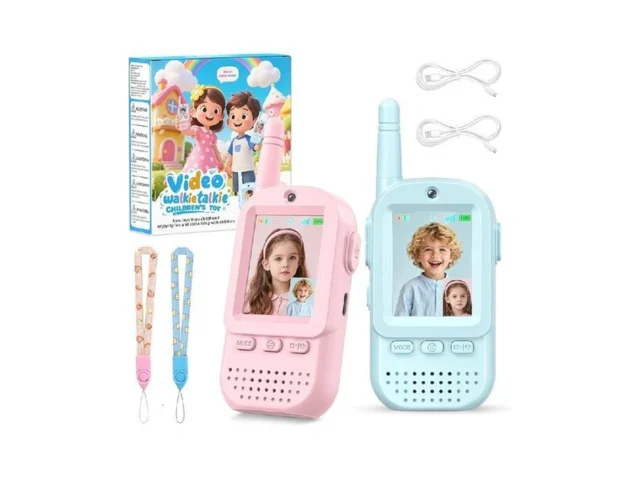Video Walkie Talkies For Kids 2 Pack Rechargeable… Code