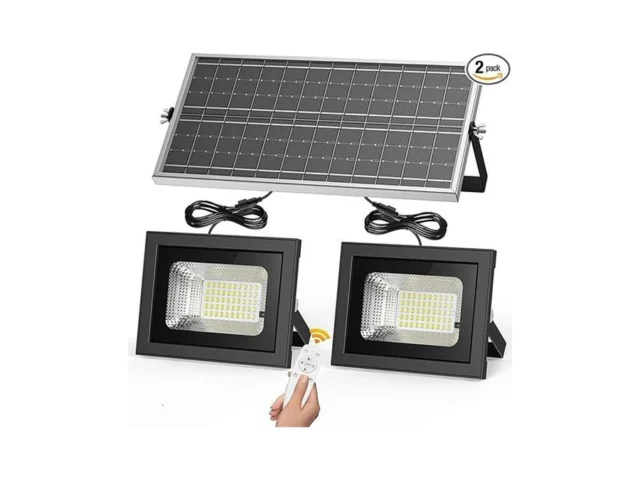 Malitupy Solar Flood Lights Indoor Outdoor 2 Pack… Code