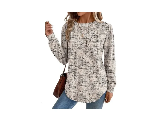 Ofeefan Womens Tops Early Fall Fashion Long Sleeve… Code