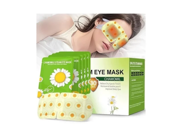 30 Packs Steam Eye Mask Chamomile Warm Compress For… Code