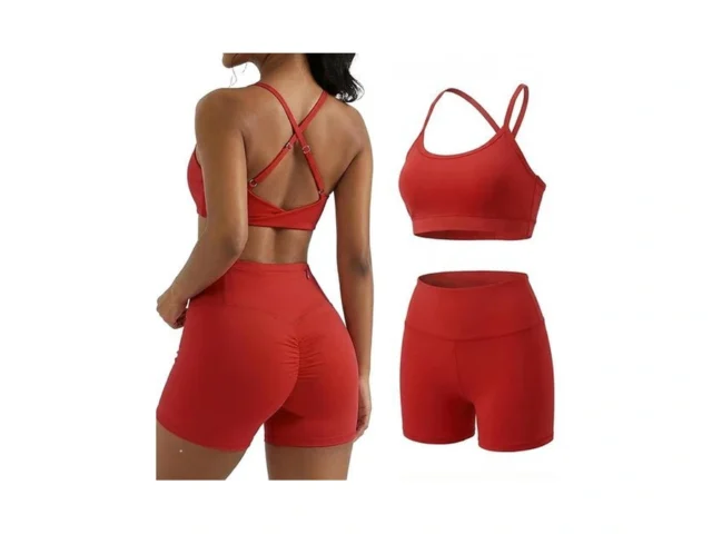 Yoins Workout Sets For Women 2 Piece Strappy Back… Code