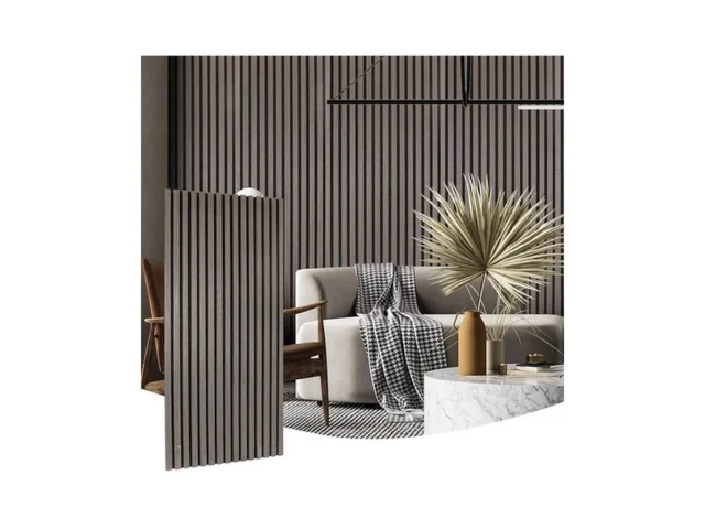 Yun-aeon Dark Walnut 2 Pack Wood Slat Acoustic… Code