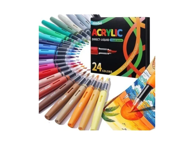 Niodel 24 Colors Direct Liquid Acrylic Paint… Code