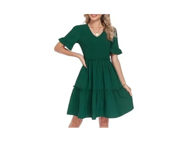 Lyrur Women S Spring Summer Casual Dresses V Neck… Code