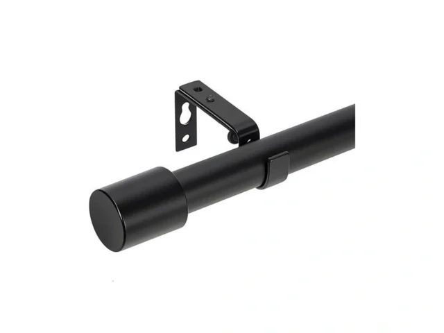 Merjulan 1 Inch Diameter Black Window Curtain Rod… Code