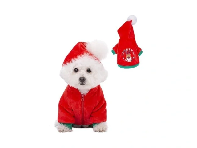 Christmas Puppy Dog Hoodies For Small Medium Dogs… Coupon