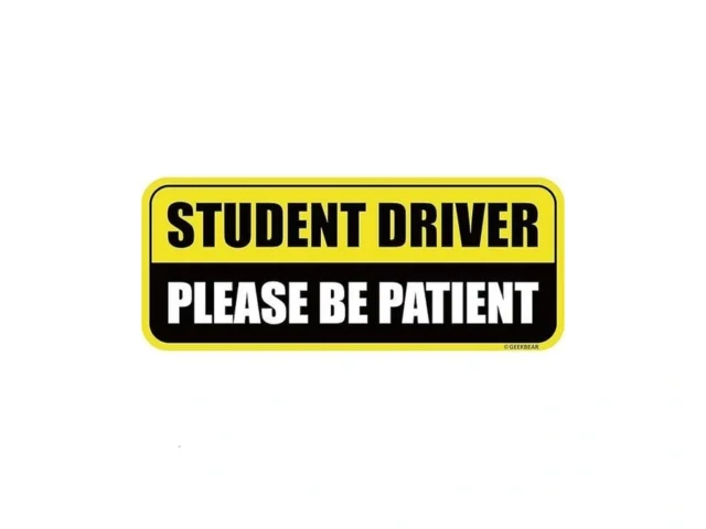 Geekbear Student Driver Car Magnet – Colorful… Code