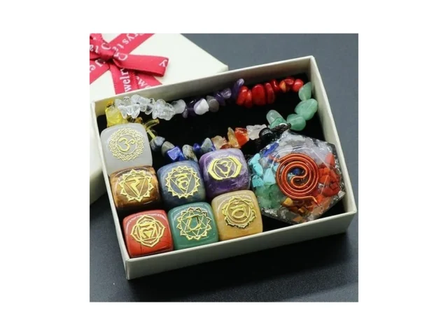 Chakra Crystal Healing Set 7 Chakra Healing Stones… Code