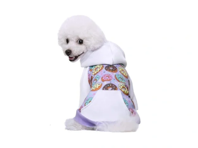 Purple Puppy Dog Hoodies For Small Medium Dogs… Coupon