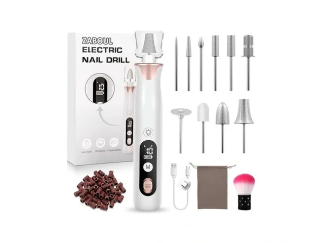 Zaboul Electric Nail Drill Kit Cordless… Code