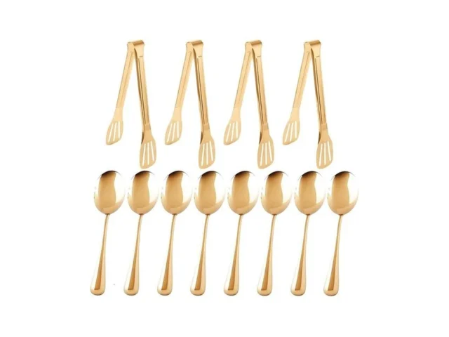 12pcs Stainless Steel Serving Utensils Sets 8 Large… Code