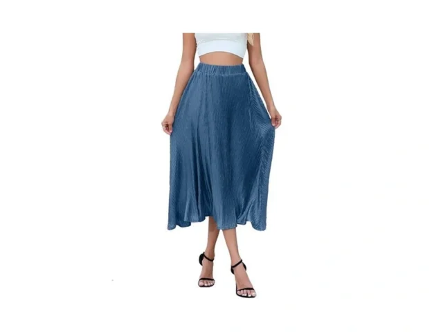 F Y Yiyi Pleated Skirt For Women Midi High Elastic… Code