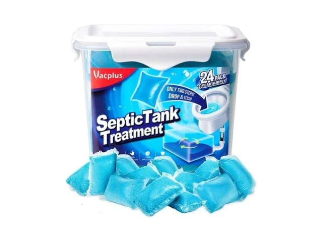 Vacplus Septic Tank Treatment – 24 Packs For 2-year…