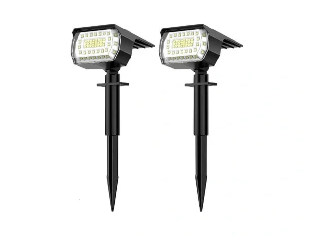 Minpea Solar Spot Lights Outdoor 57 Led 2 Pack… Code