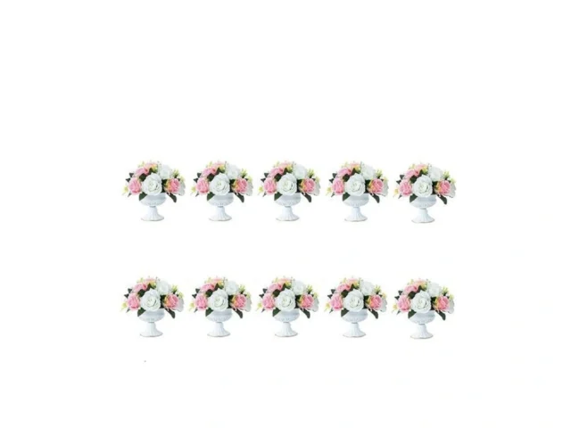 Lanlong 10 Pieces Household Metal Flower Vase… Coupon