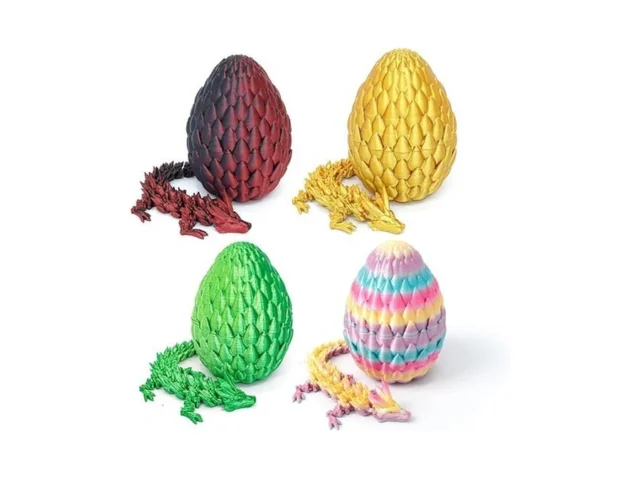 Flavery 4 Pack 3d Printed Dragon In Egg – Mini 3d… Code