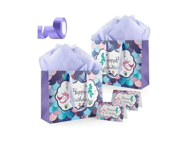 Yiran Happy Birthday Gift Bag 2pcs Large Gift Bags… Code