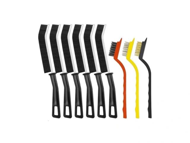 9pcs Crevice Cleaning Brush Hard Bristle Scrub… Code