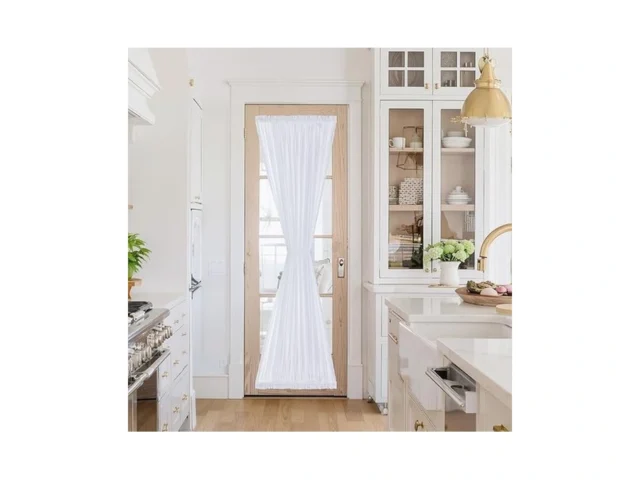 Ryb Home Light Filtering Sheer French Door Curtains… Code