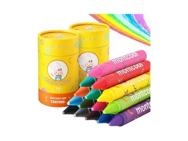 Montcool 2 Pack Jumbo Crayons Set 32 Pieces 16… Code