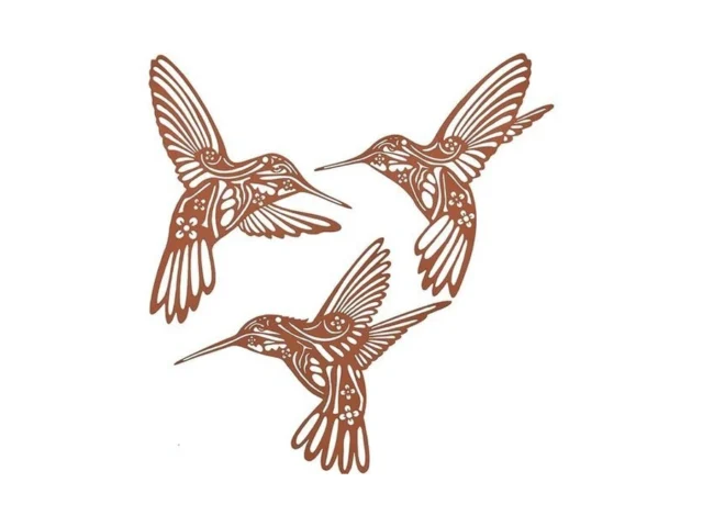 Qzgxdeco Rust Metal Hummingbird Outdoor Wall Art… Code
