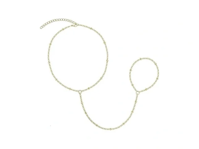 Gokeey Dainty Hand Chain Bracelets For Women 14k… Code