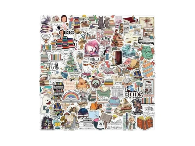 Domierley 100 Pcs Book Stickers For Kindle Bookish… Code