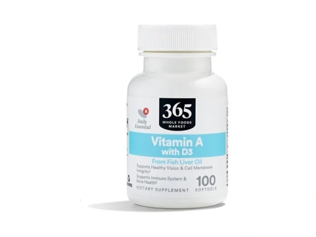 365 By Whole Foods Market Vitamin A D 400 Iu 100 Count
