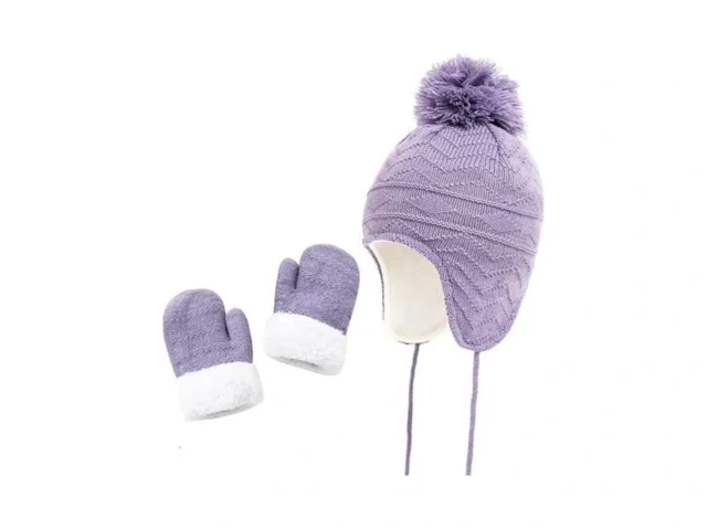 Hats And Glove Set Kids Girls Toddler Baby Winter… Coupon
