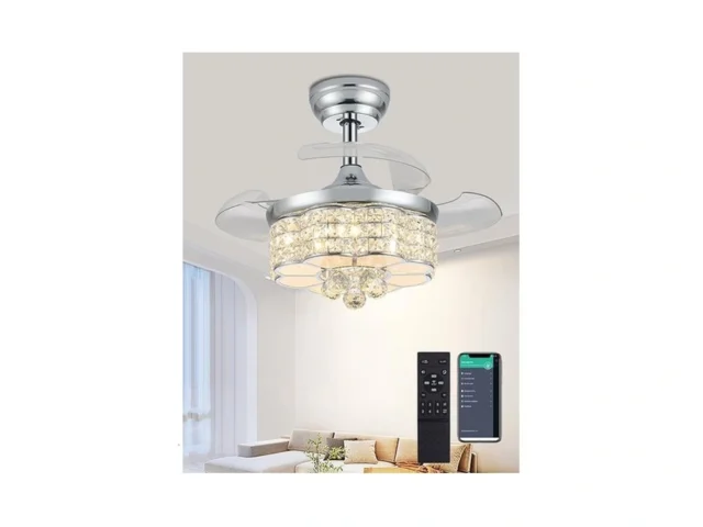 Fejanical 30 Crystal Chandelier Ceiling Fan… Code