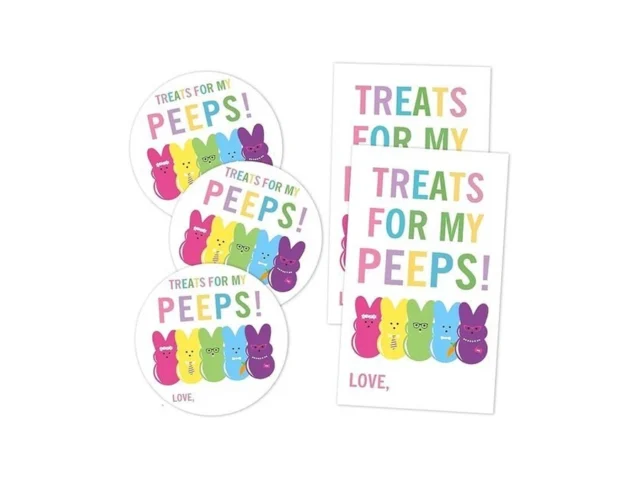 Easter Gift Stickers Treats For My Peeps Easter… Code